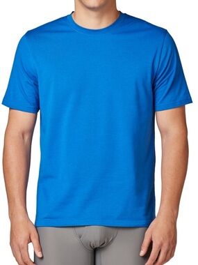 NWT Performance Crew Neck Tees 3/Pk Black, Gray & Blue Sz L